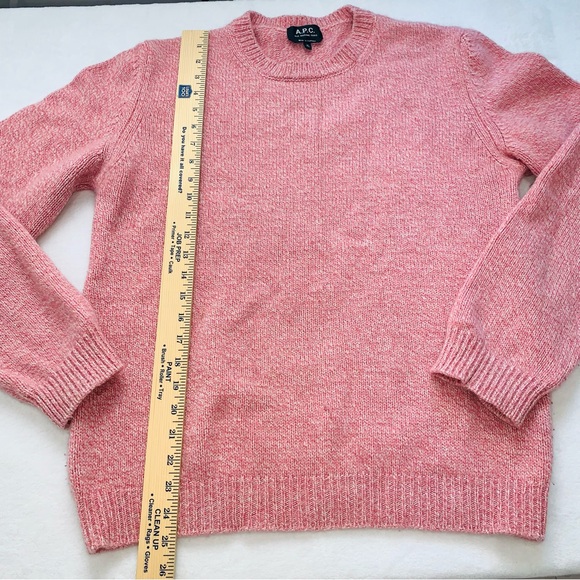 A.P.C. Leonie knit sweater pink wool size xl - Picture 9 of 14